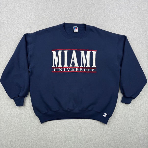 Russell Athletic Other - Vintage Russell Athletic Sweatshirt Mens XXL Navy Blue Miami University 90s USA